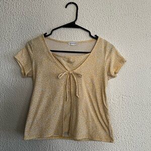 Heart & Hips Brand Layered Ditsy Floral Baby Tee